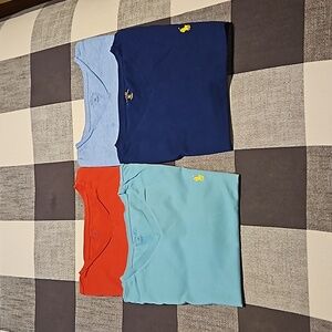 4x Polo Ralph LaurenClassic Fit Jersey V-Neck T-Shirt XL - EUC